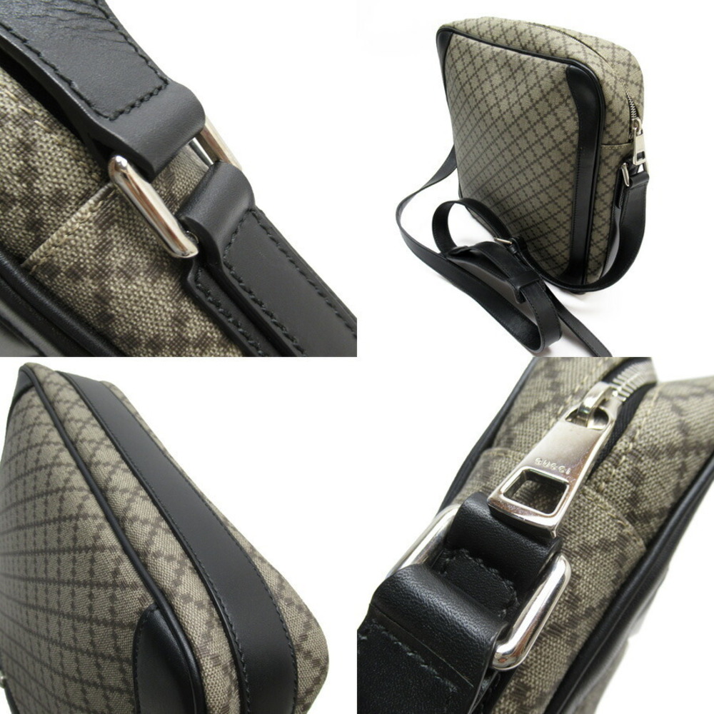 Gucci shoulder classic black bag leather Diamante Tan Beige